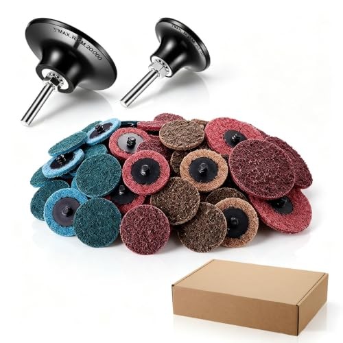 64PCS Sanding Discs Roll Lock Quick Change Discs, Drill & Die 2 Inch & 3 Inch