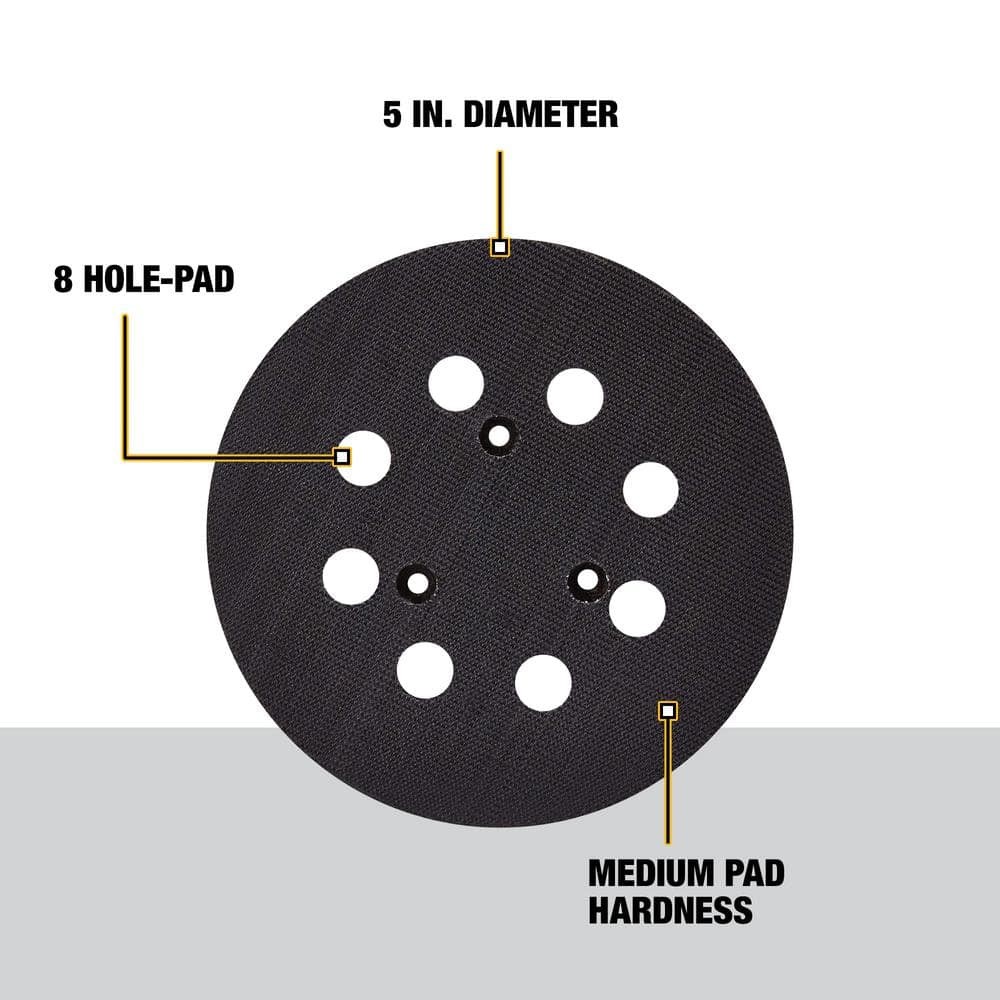 DEWALT 5 in. Random Orbit Palm Sander Pad