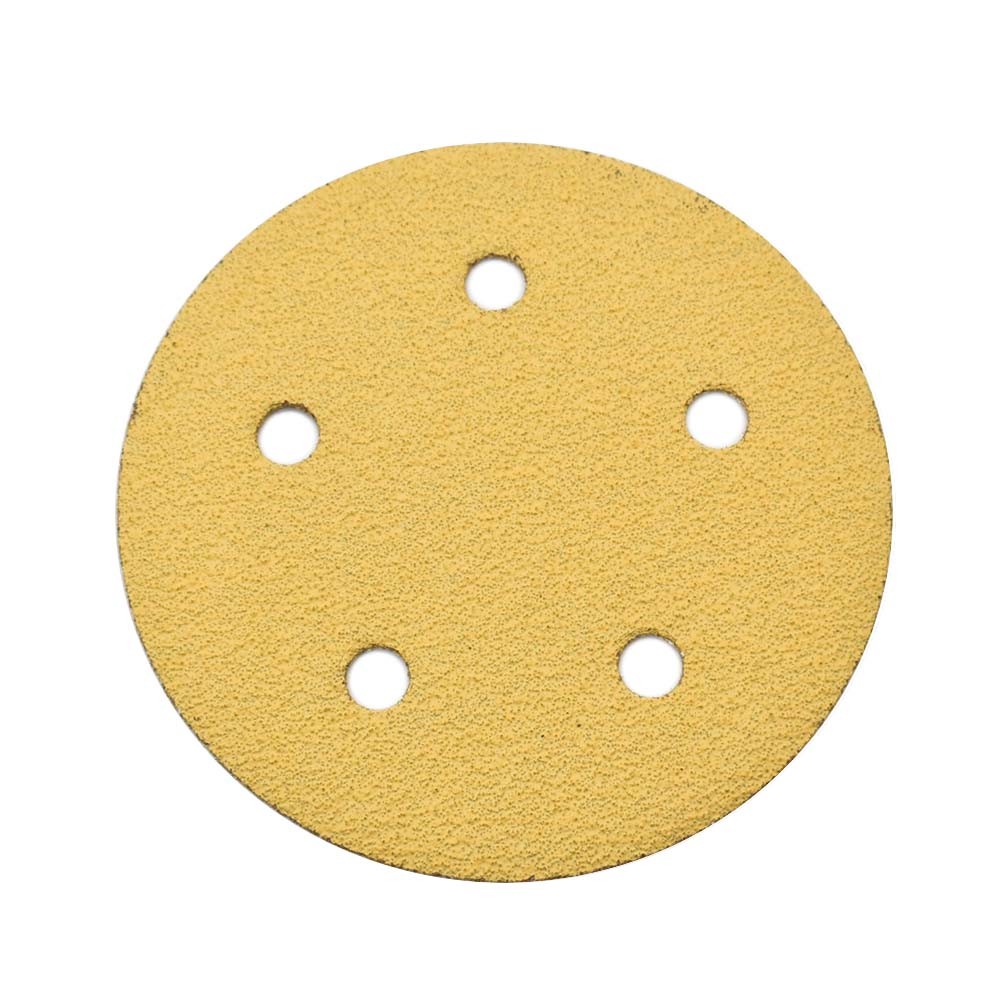SD555P 60 Grit 5″ Diameter 5-Hole PSA Sanding Paper – 25/Pack