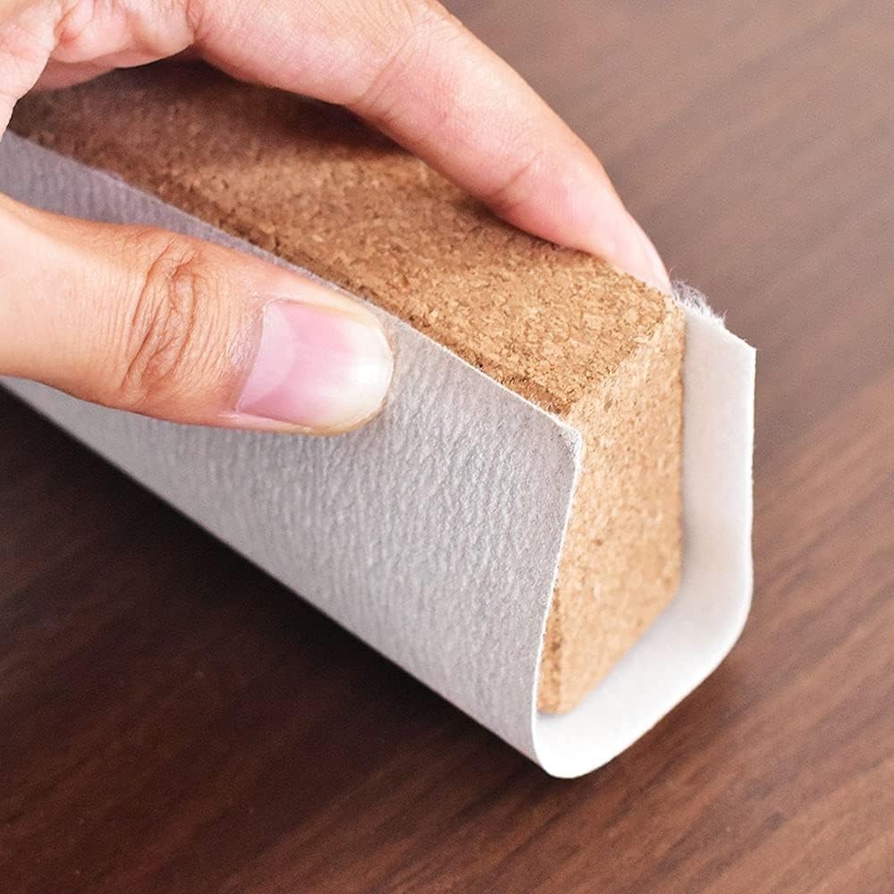 3-Pack Cork Sanding Blocks Hand Tool Beveled Edge Flat Curved Woodworking Auto