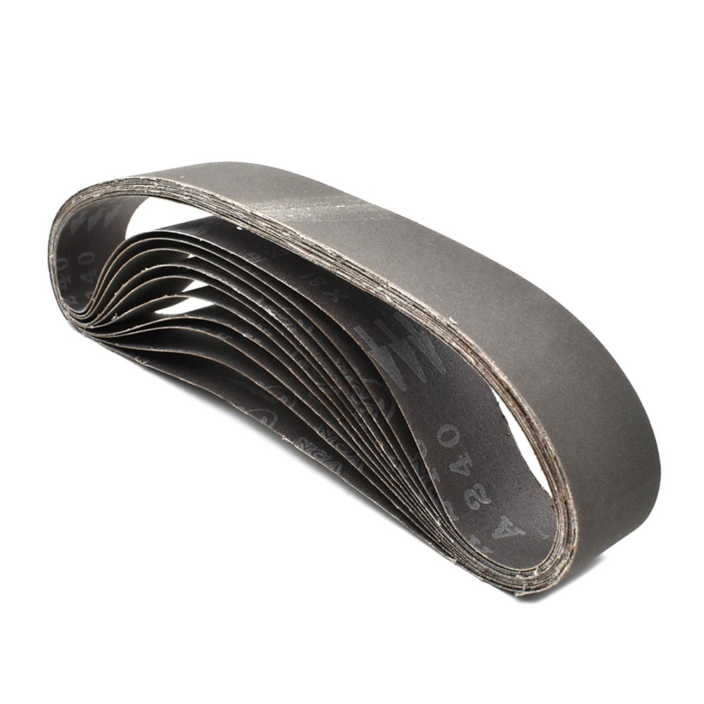 Pack of 10 Hardin HPG240-10 1-1/2″ x 30″ Aluminum Oxide Sanding Belt, 240 Grit