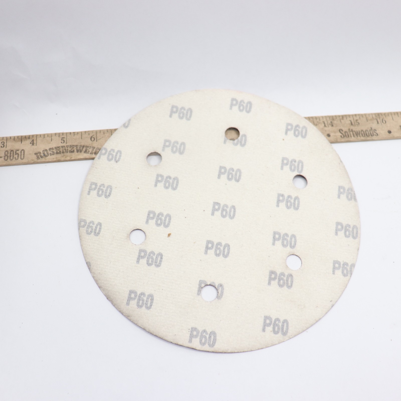 Drywall Sanding Discs 80 Grit Hook and Loop 6 Hole 9″ P60