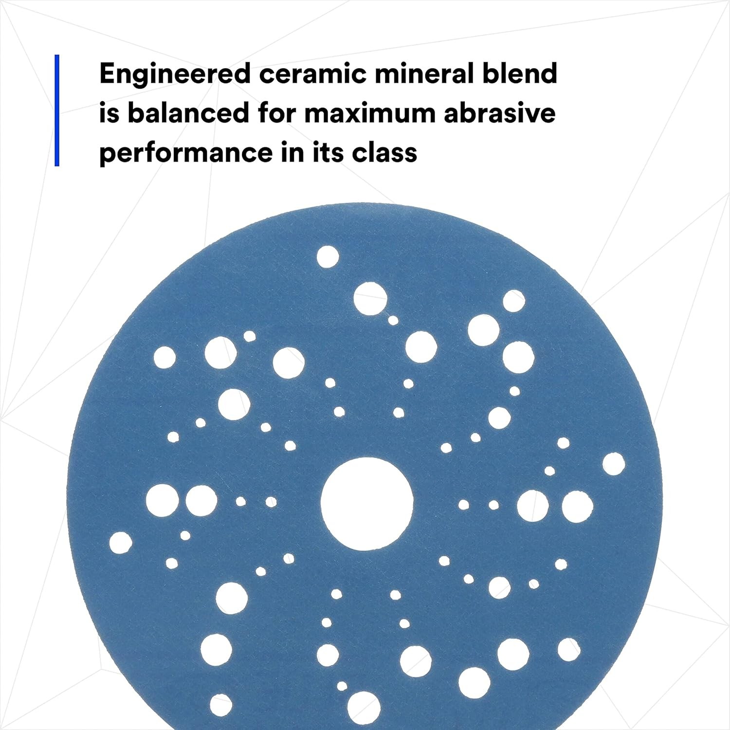 3M Hookit Blue Abrasive Ceramic Aluminum Oxide Hook & Loop Disc – 5 in – 36166