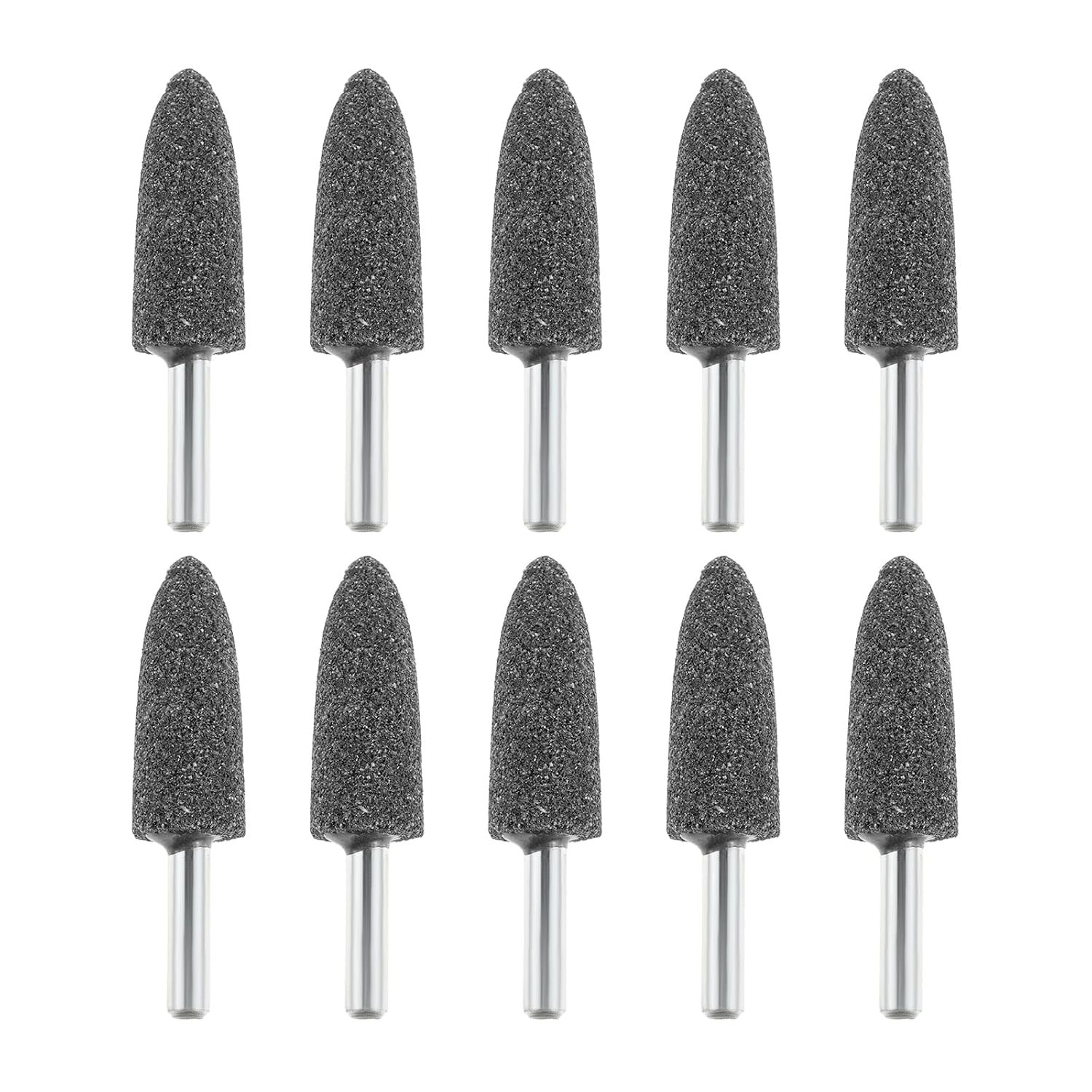 10Pcs 16mm Mounted Grinding Stones, Cone Shape Aluminum Oxide Polishing Abras…