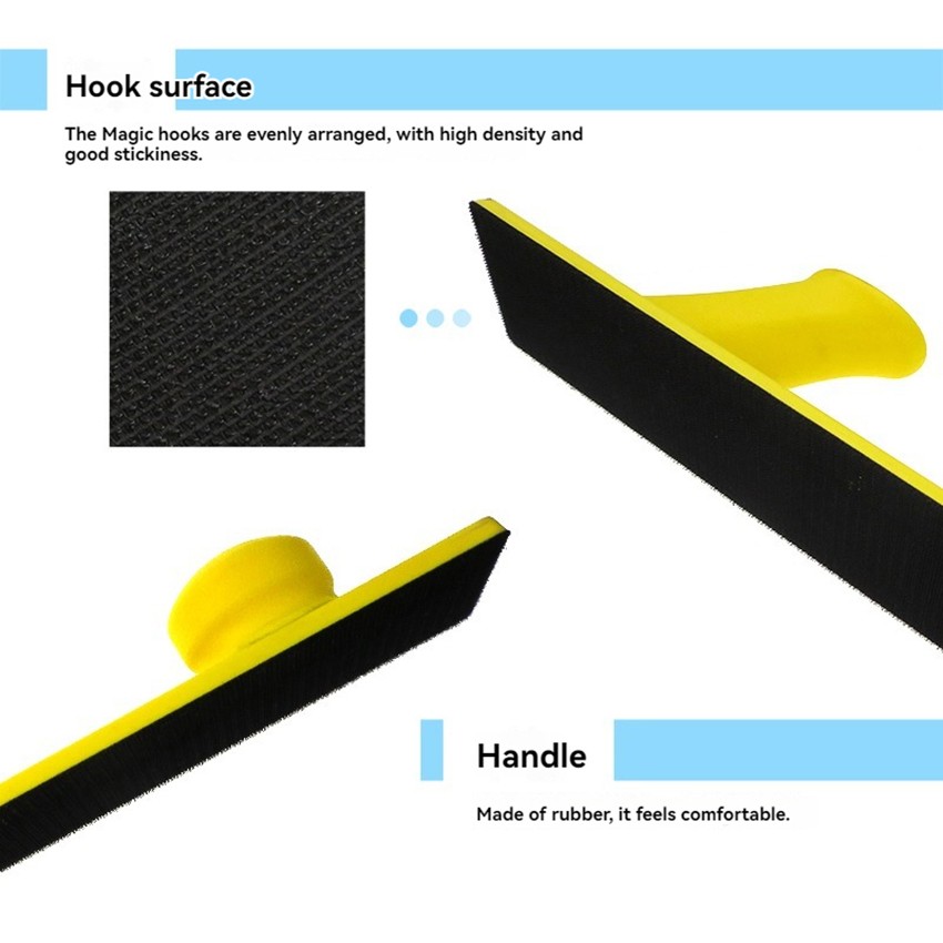 70*390MM Yellow PU Foam Self-Stick Sandpaper Manual Polishing Tray Sanders