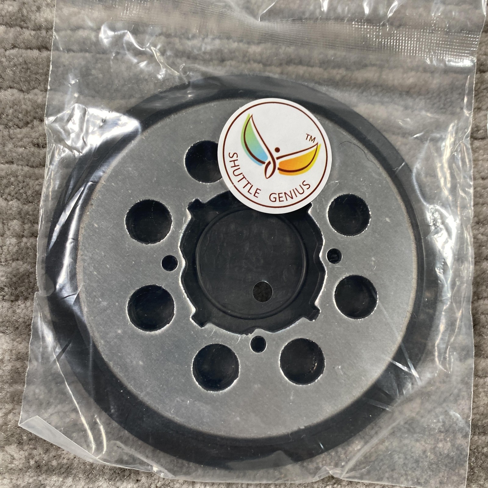 Shuttle Genius Orbital Sander Backing Pads Set Of 3 Black Metal Grinding New