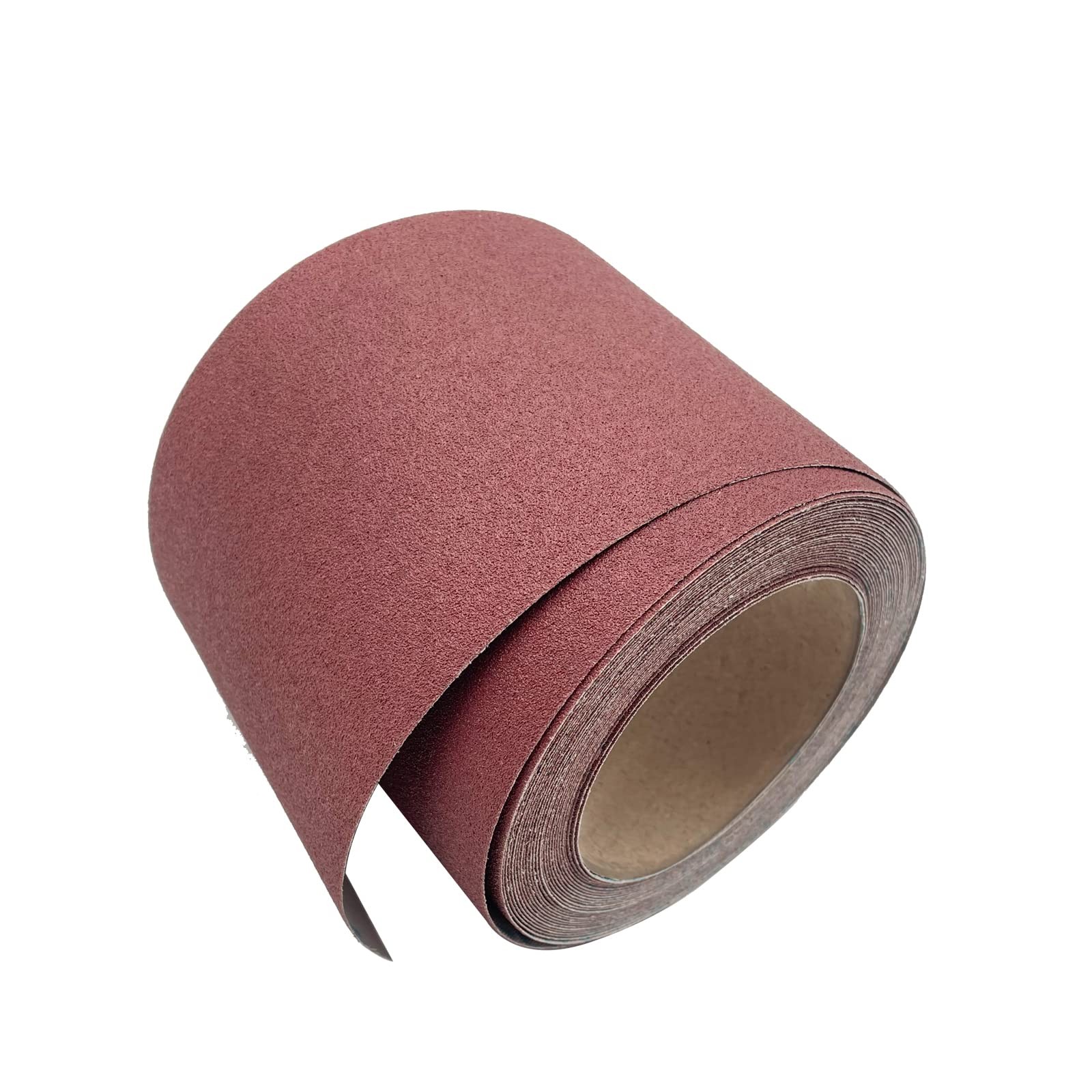 120 Grit Emery Cloth Roll, 4.5 Inch Wide 32.8 Ft Long inch, Brown, Red