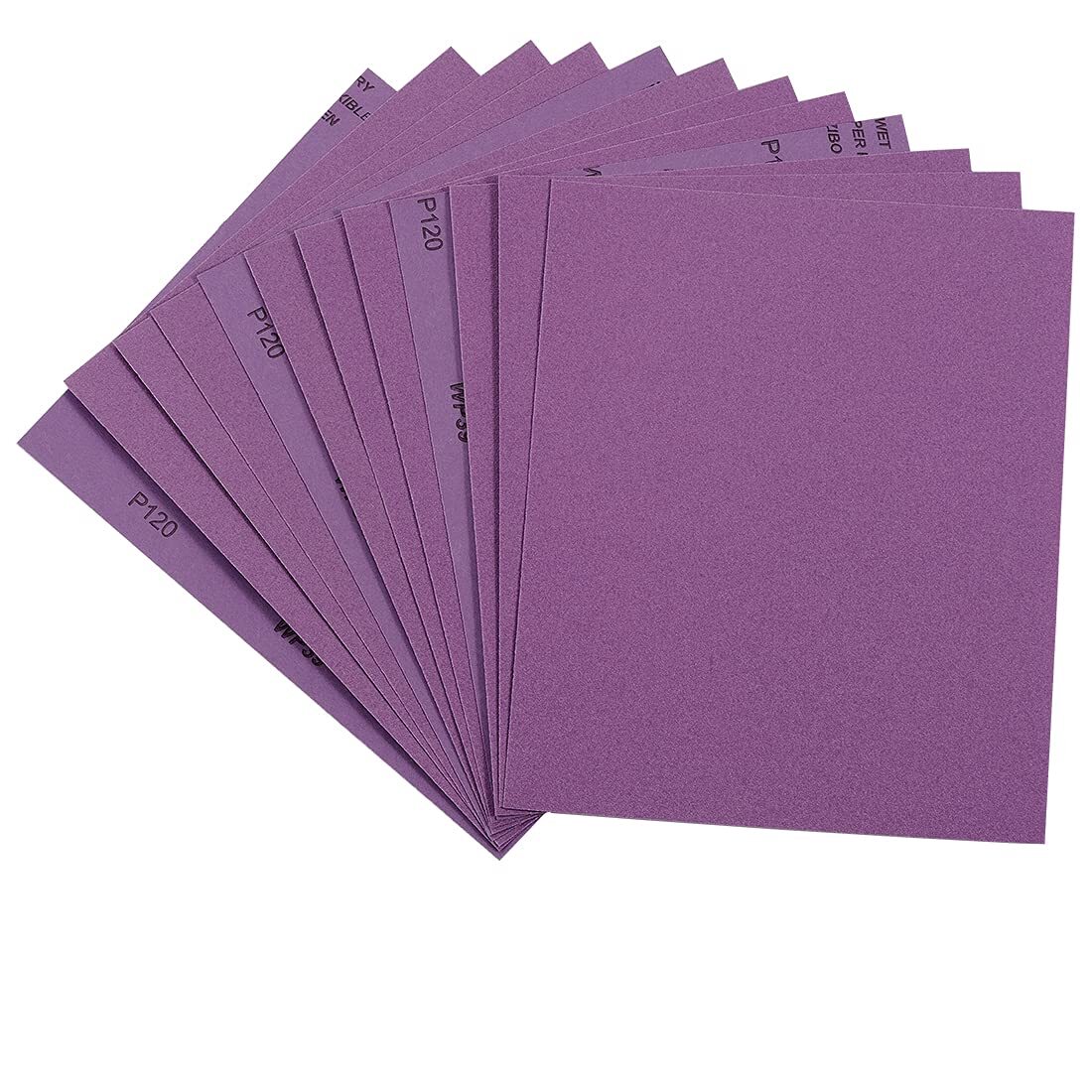 12 Pack 9×11 Inch Wet and Dry Sanding Sheets for Wood Furniture Finishing Metal