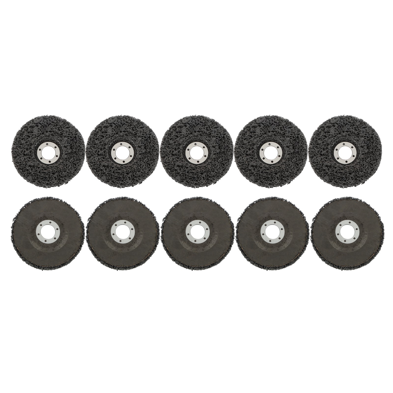 10 PCS 4-1/2″ x 7/8″ Black Diamond Grinding Discs Strip Discs for Angle Grinder