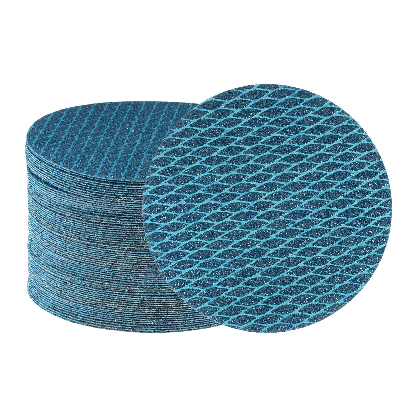 70pcs Diamond Shape Sanding Discs 6 Inch 80 Grit Hook & Loop Rhomb Sandpaper