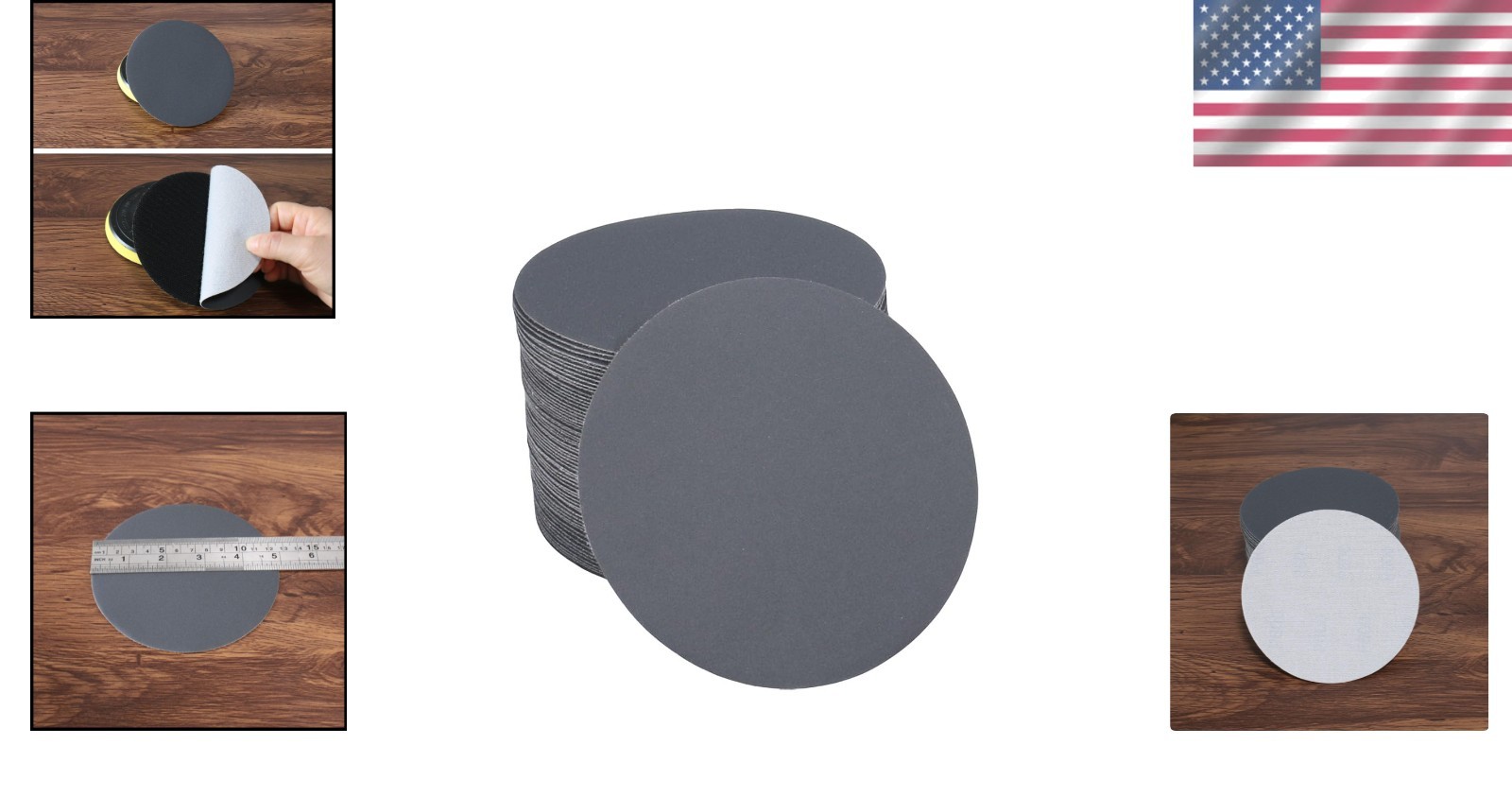 50Pcs 5 Inch 600 Grit Non-Porous Wet and Dry Hook and Loop Sanding Discs for …