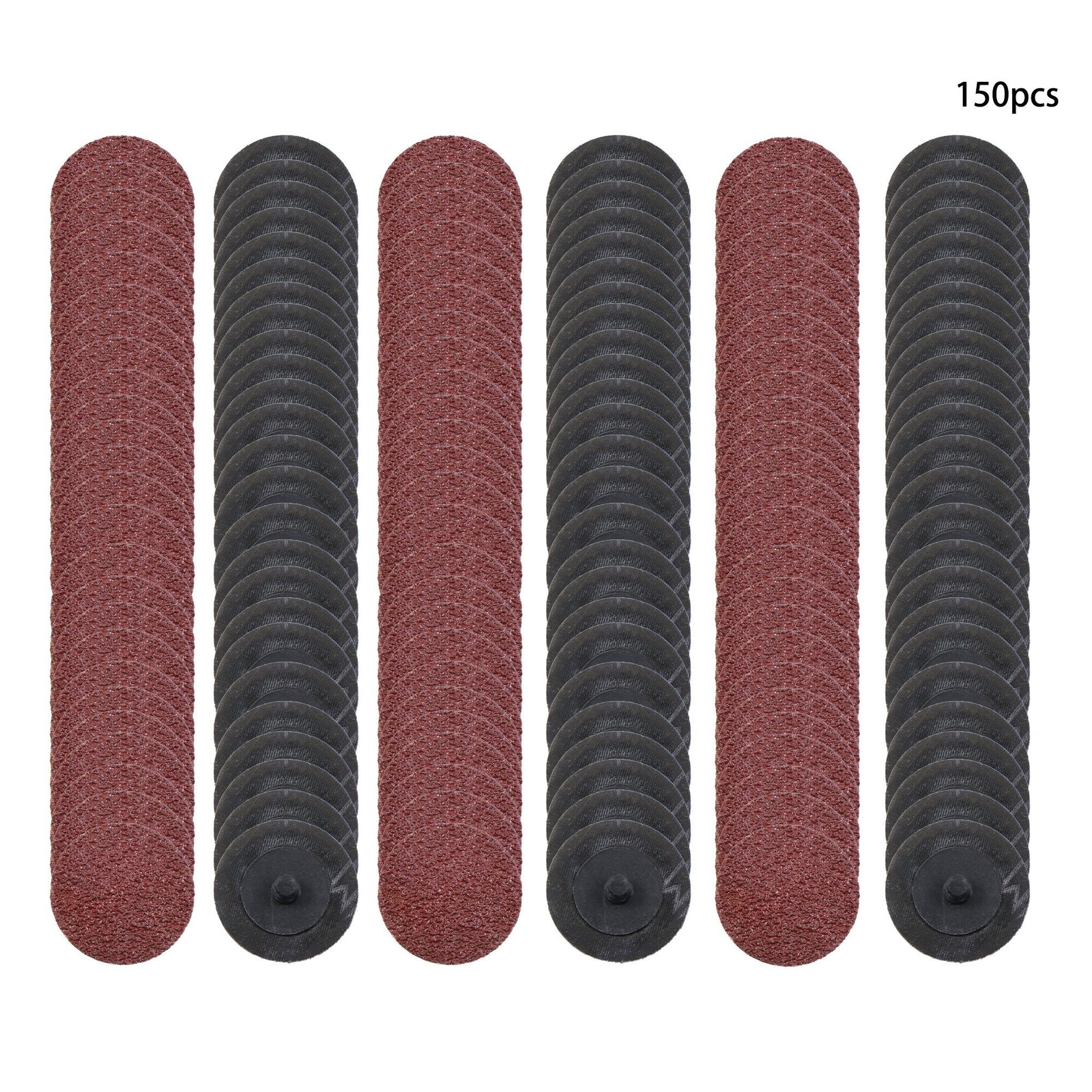150 Pieces 2 Inch 36 Grit Medium Red Torque Sanding Discs for Die Grinder