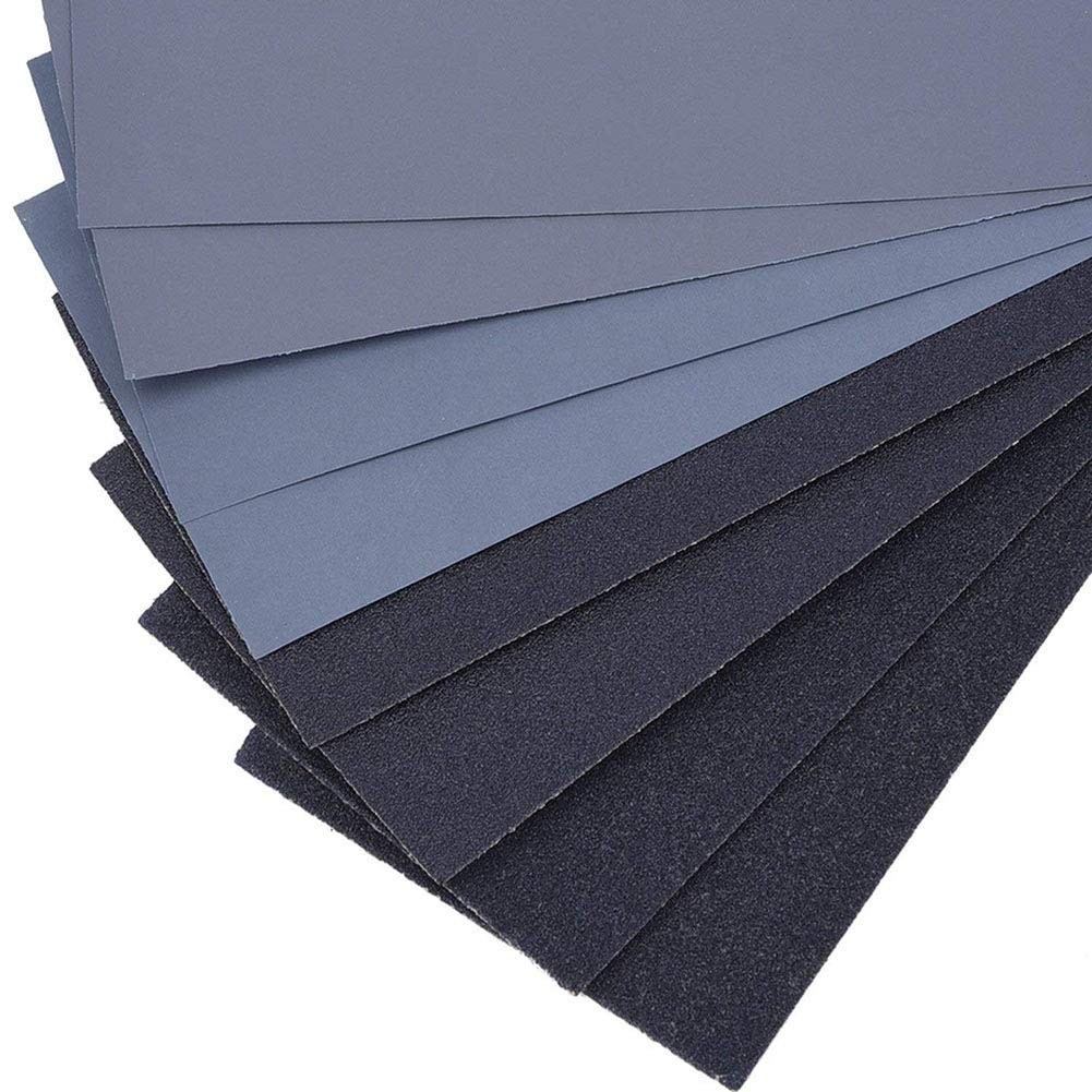 45Pc Wet Dry Sandpaper Assorted Grit 120-5000 Automotive Wood Metal Sheets