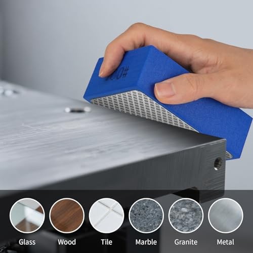 Diamond Polishing Pads Sanding Blocks – pcs Diamond 60#, 100#, 200#, 400# 4
