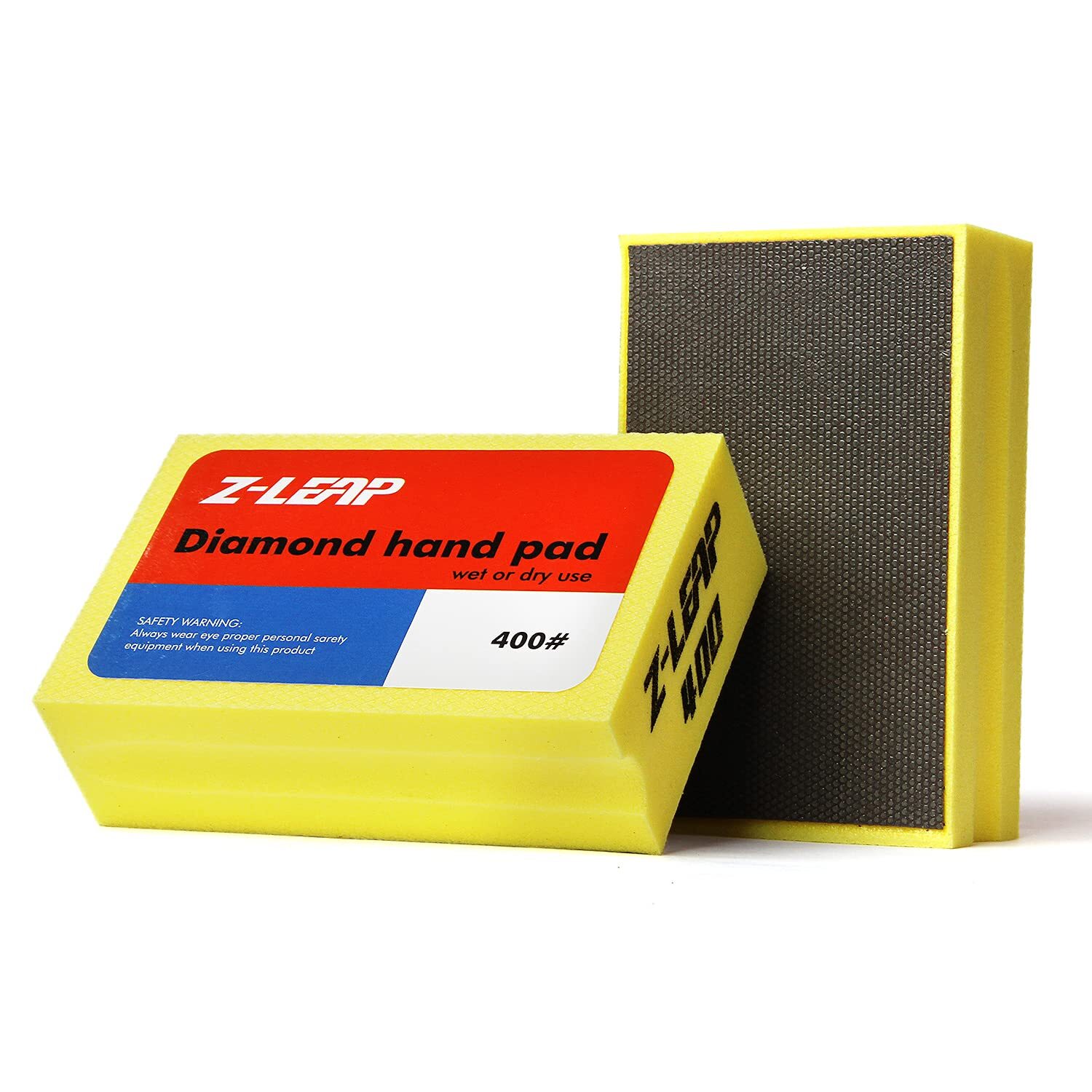 Diamond Hand Polishing Pads For Glass Marble Concrete Foam Backed Sanding Blocks