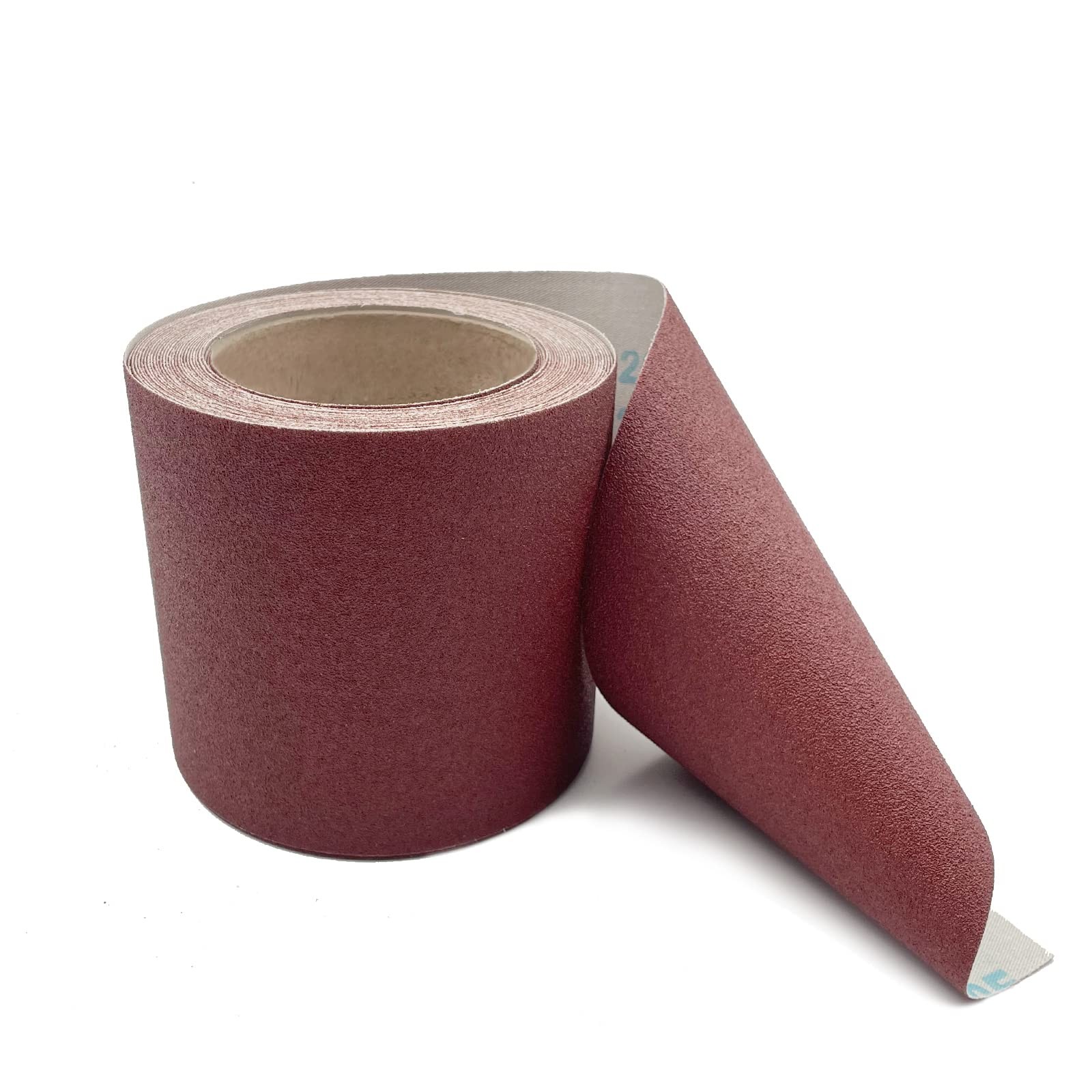 120 Grit Emery Cloth Roll, 4.5 Inch Wide 32.8 Ft Long inch, Brown, Red