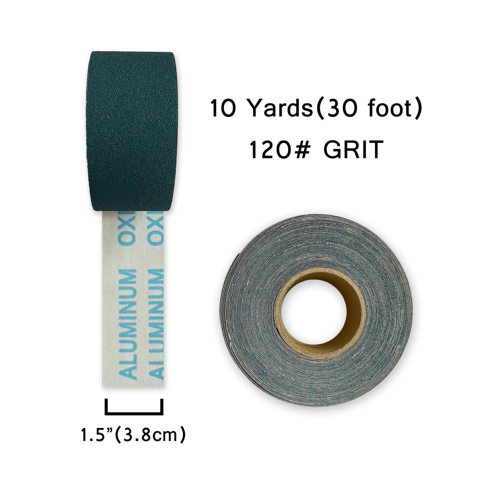 Waterproof Emery Cloth Roll Grit 120 Abrasive Wet of Dry Sandpaper 1.5 inch X 10