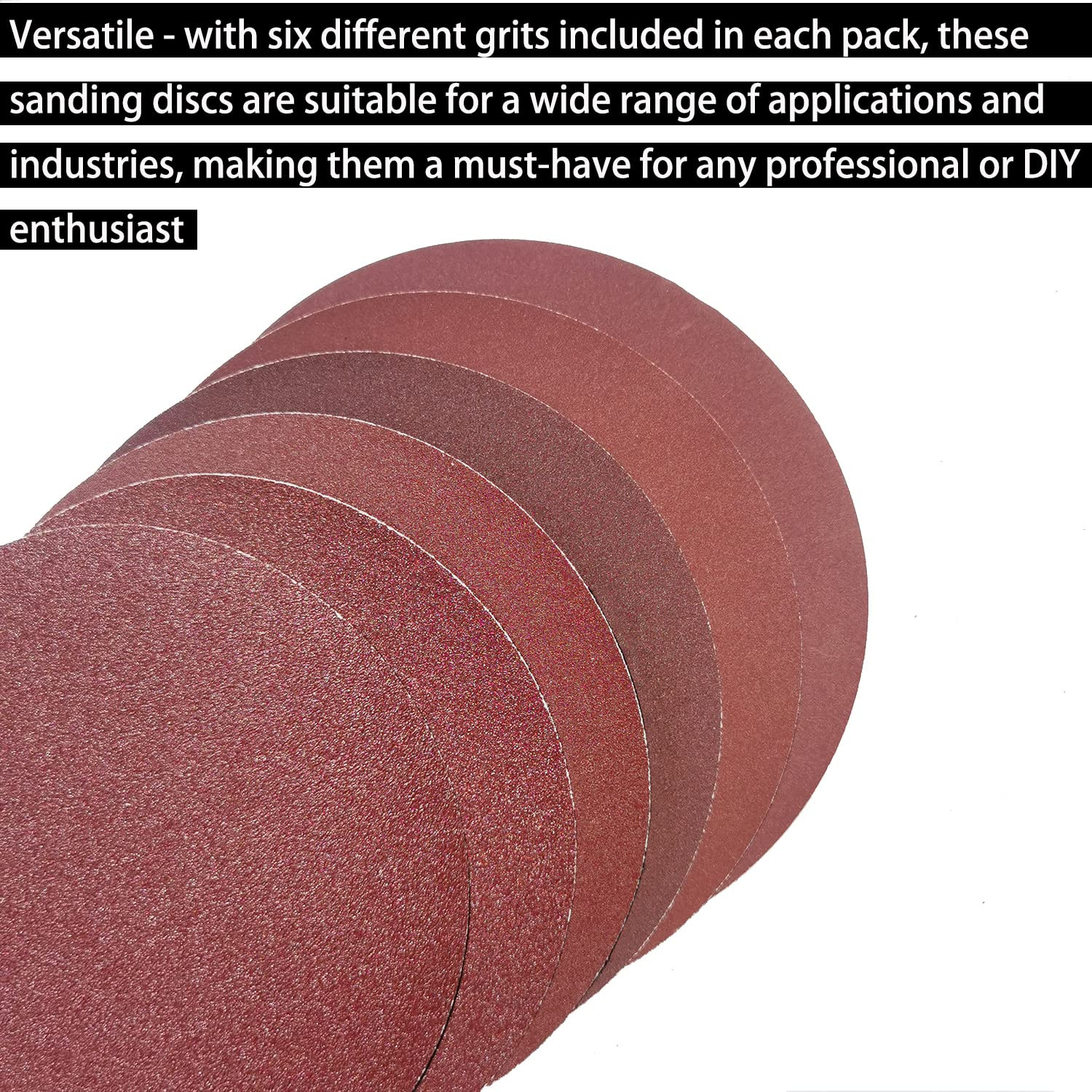 6 Inch Self Adhesive Sanding Disc Sandpaper Roll Psa Sticky Back Grit – 60 Pack