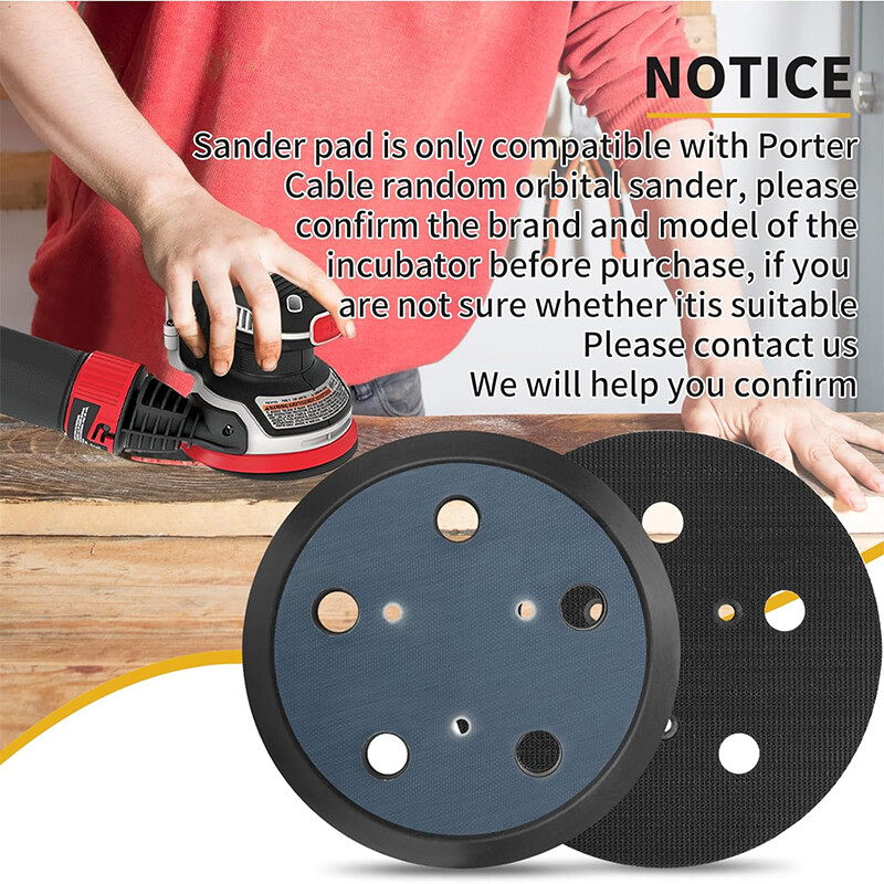 1pc 5″ Hook&Loop Orbital Sander Pad for PORTER-CABLE 333 333VS 13904 13909