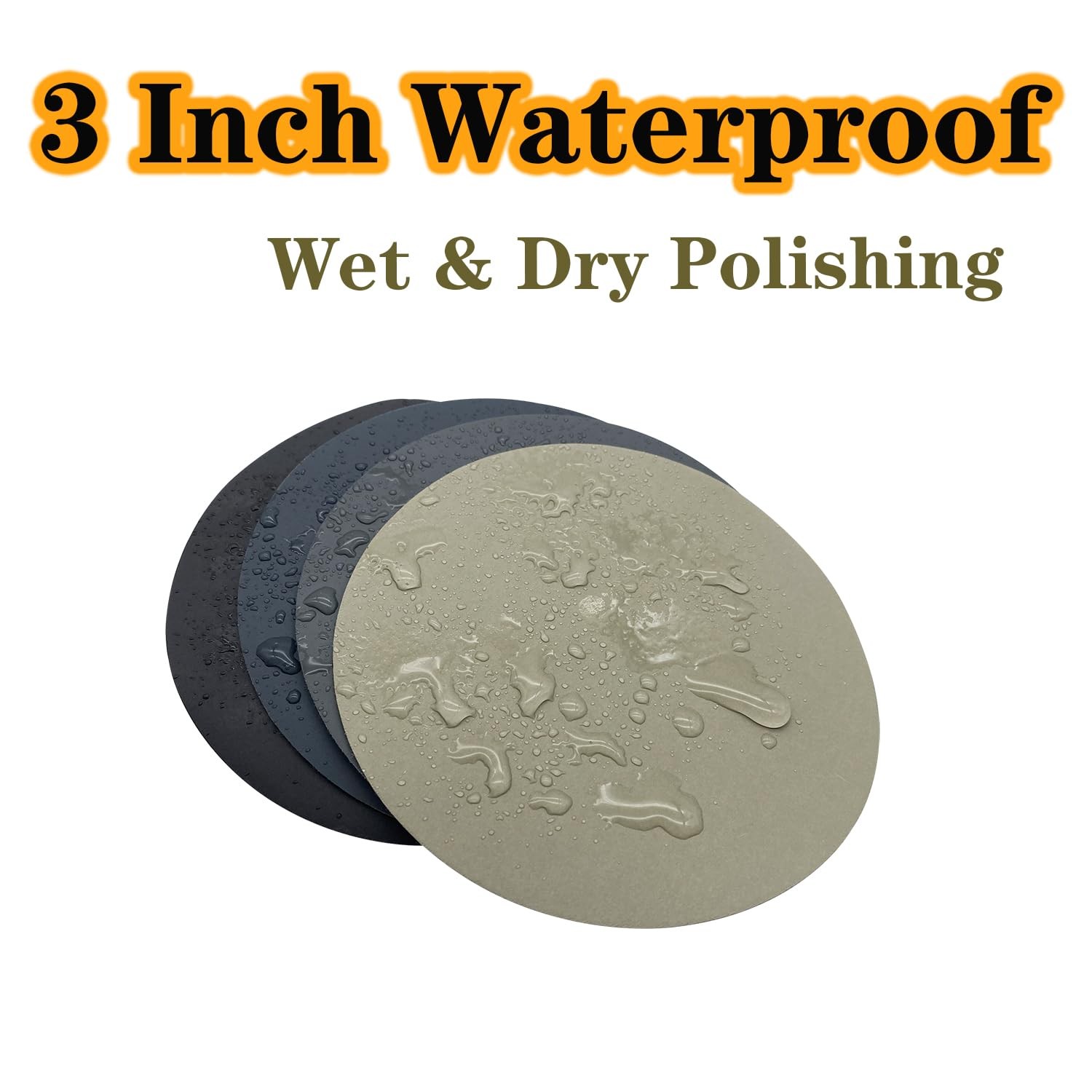 3 Inch Sanding Discs, 600-5000 Grit Premium Silicon Carbide Sandpaper Grey