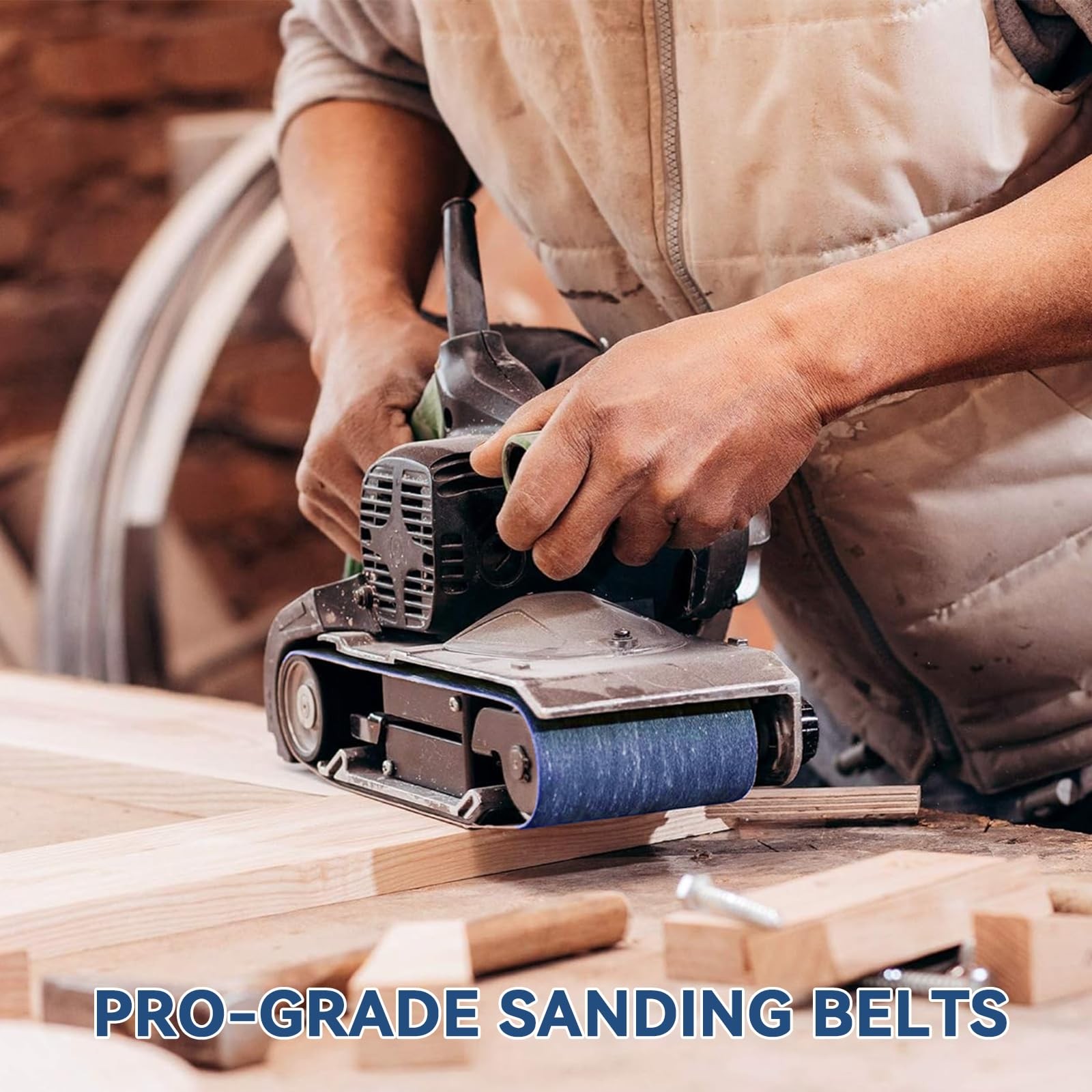 1×42 Inch Sanding Belts 3 Grits Sizes 80/120/150 Heavy Duty Zirconia 12 PCS