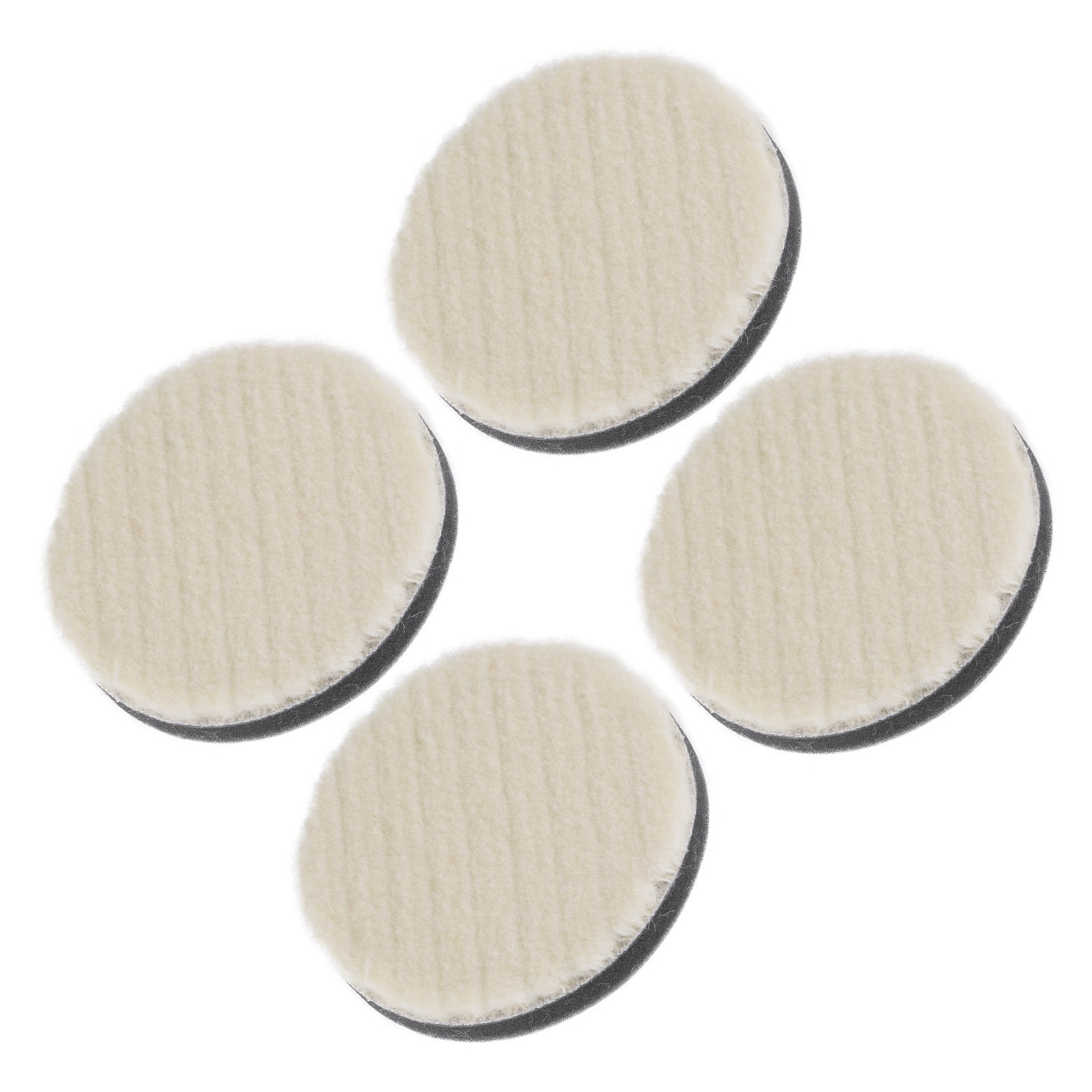 3″ Diameter Wool Felt Sponge Polishing Pad for Polishing Metal 4PACK