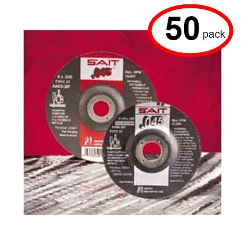 Sait 22047 – 6″x .045 x 7/8″ Type 27 Metal Cutoff Wheel – (50Pack)