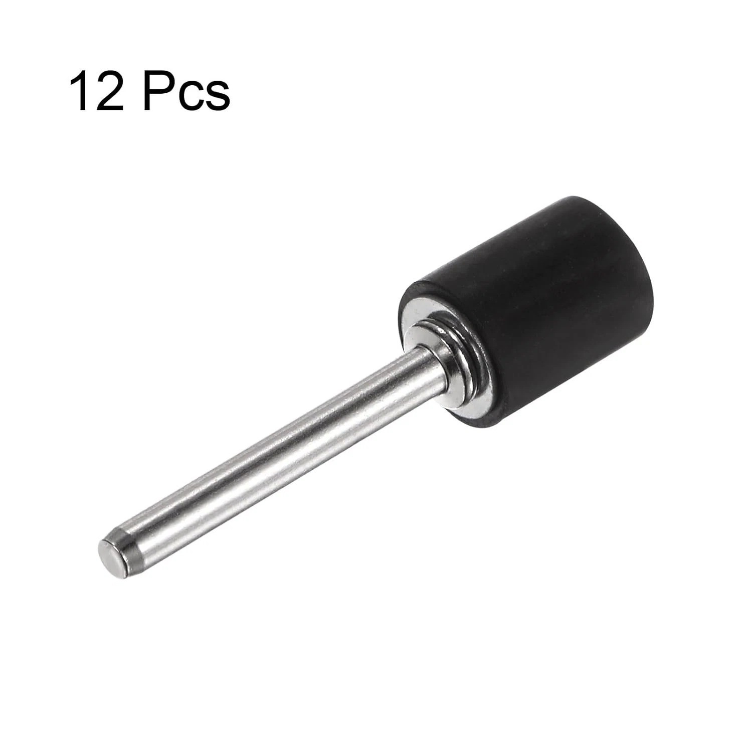 12pcs 3/8 Inch Sanding Drum Rubber Mandrels 1/8 inch Shank Sanding Sleeve Holder