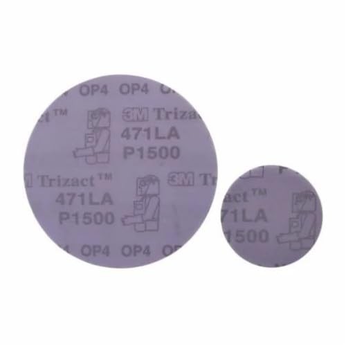 3M 02088 Trizact Hookit 6″ P1500 Grit Clear Coat Sanding Disc, (Box 6 inches