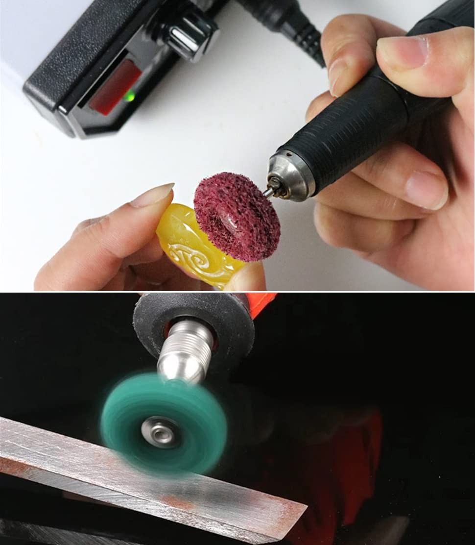 100pc Metal Polishing Buffing Abrasive Wheel Burr Kit Rotary Tool Set For Dremel