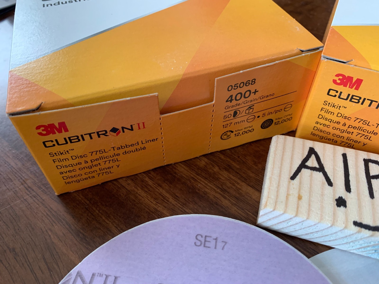 ⭐ 3M Cubitron II ⭐ 5″ Sanding Disc Fine 400+ Grit 775L Stikit 200 PACK SALE✅