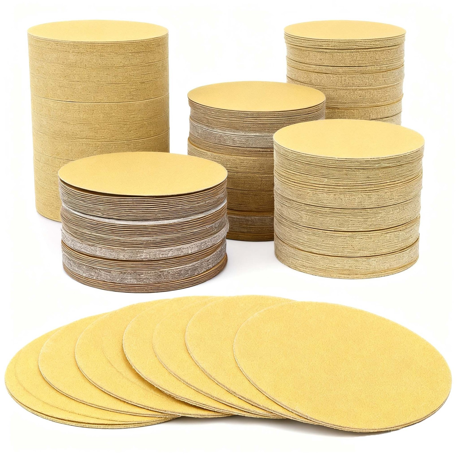 SATC 100PCS 6inch (150mm) Sanding Discs Hook & Loop for Orbital Sander P60-P600