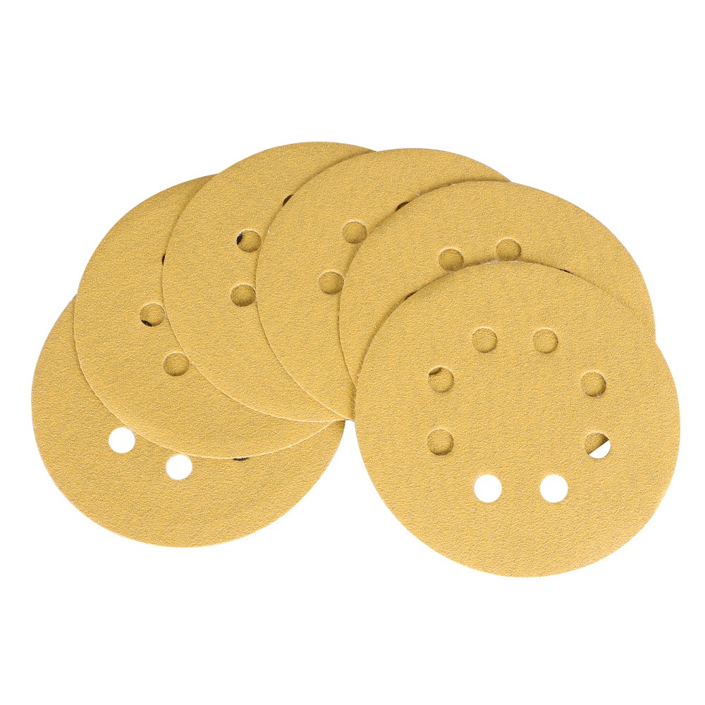 100 Pack Sanding Disc Sander Paper 8 Hole Hook And Loop Sanding Disc 100 Grit 5″