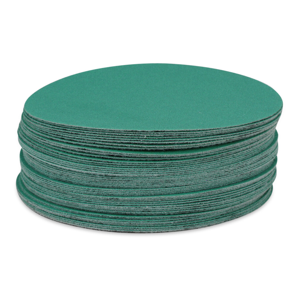BHA 5″ Green Film Hook & Loop Sanding Discs, Wet/Dry Orbital Sandpaper – 50 Pack