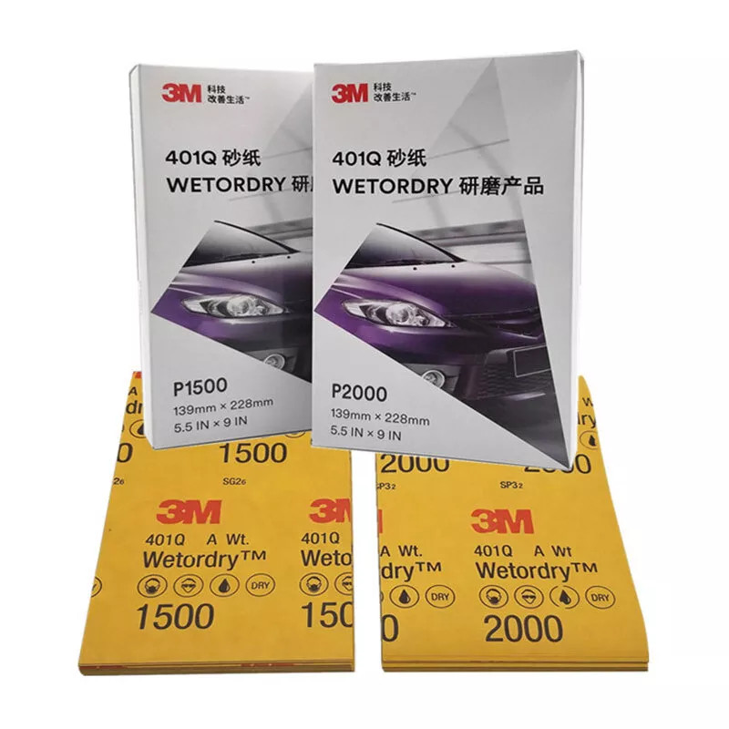 For 3M Fine Sandpaper 1500/2000 Grit Sandpaper For Polishing Car Paint (50pcs)