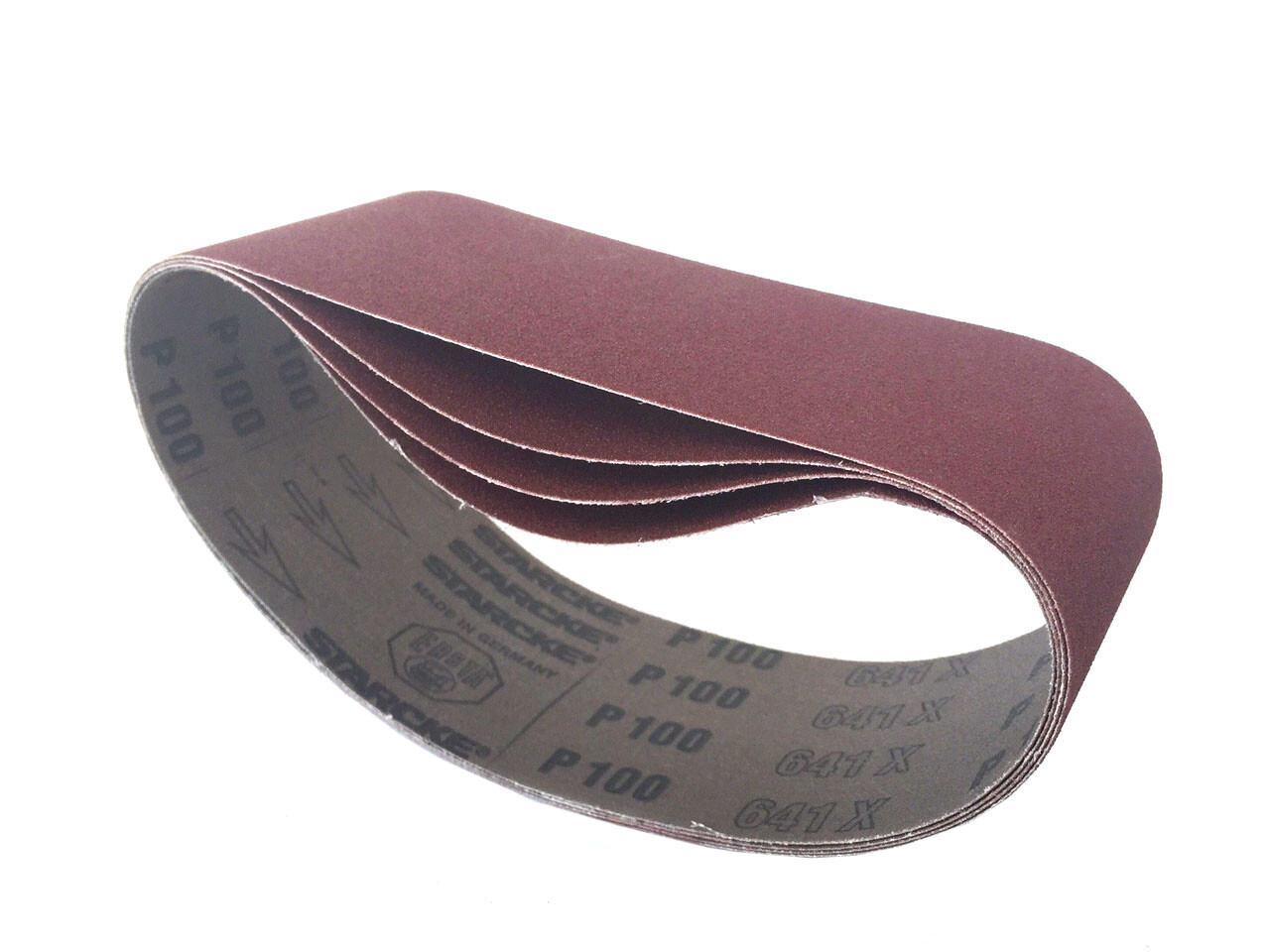 3-Inch X 21-Inch Industrial Quality Alum Oxide Sanding Belt (8 Pack, 80 Grit)