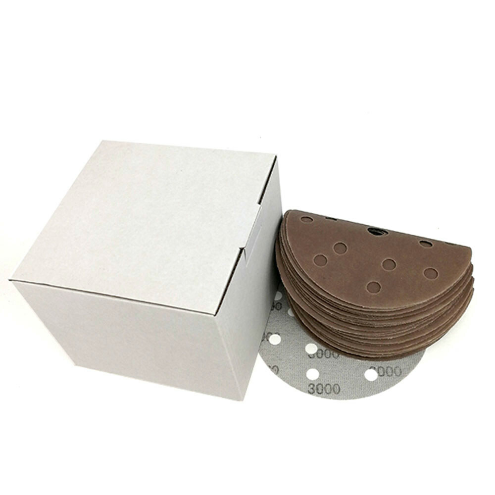15 Hole Hook and Loop Sanding Disc Pads 600-5000 Grit Sandpaper Orbital 150mm 6″