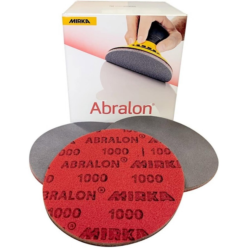 Mirka Abralon 6 Inch (150mm) Sanding Pads – 1000 Grit – 5 Pack