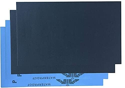Starcke Premium Waterproof Silicon Carbide Sandpaper Sheets 5-1/2 x 9 Inch