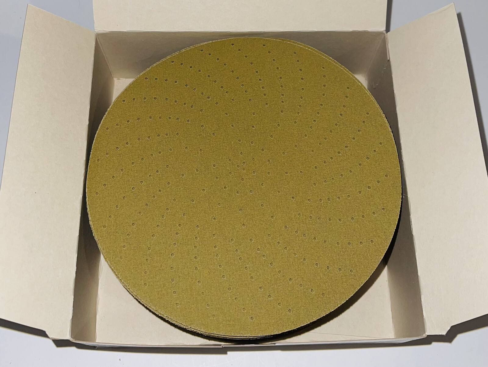 50 Pcs 3M P180 Grit Clean 6” Sanding Disc 55507 Hookit SandPaper 236U Pack Gold