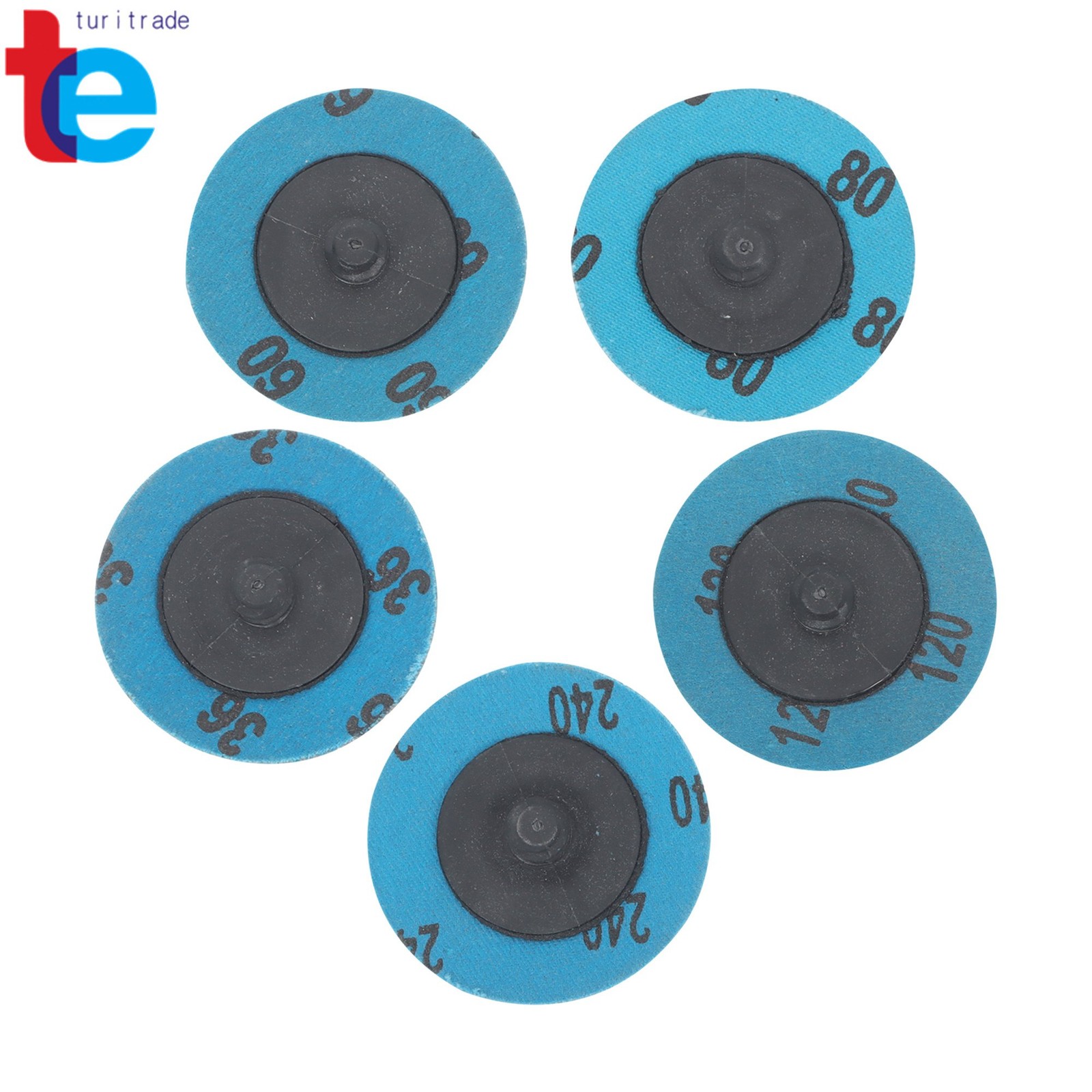 2Inch 36/60/80/120/240 Grit Roll Lock Die Grinder Sanding Grinding Discs 50PCS