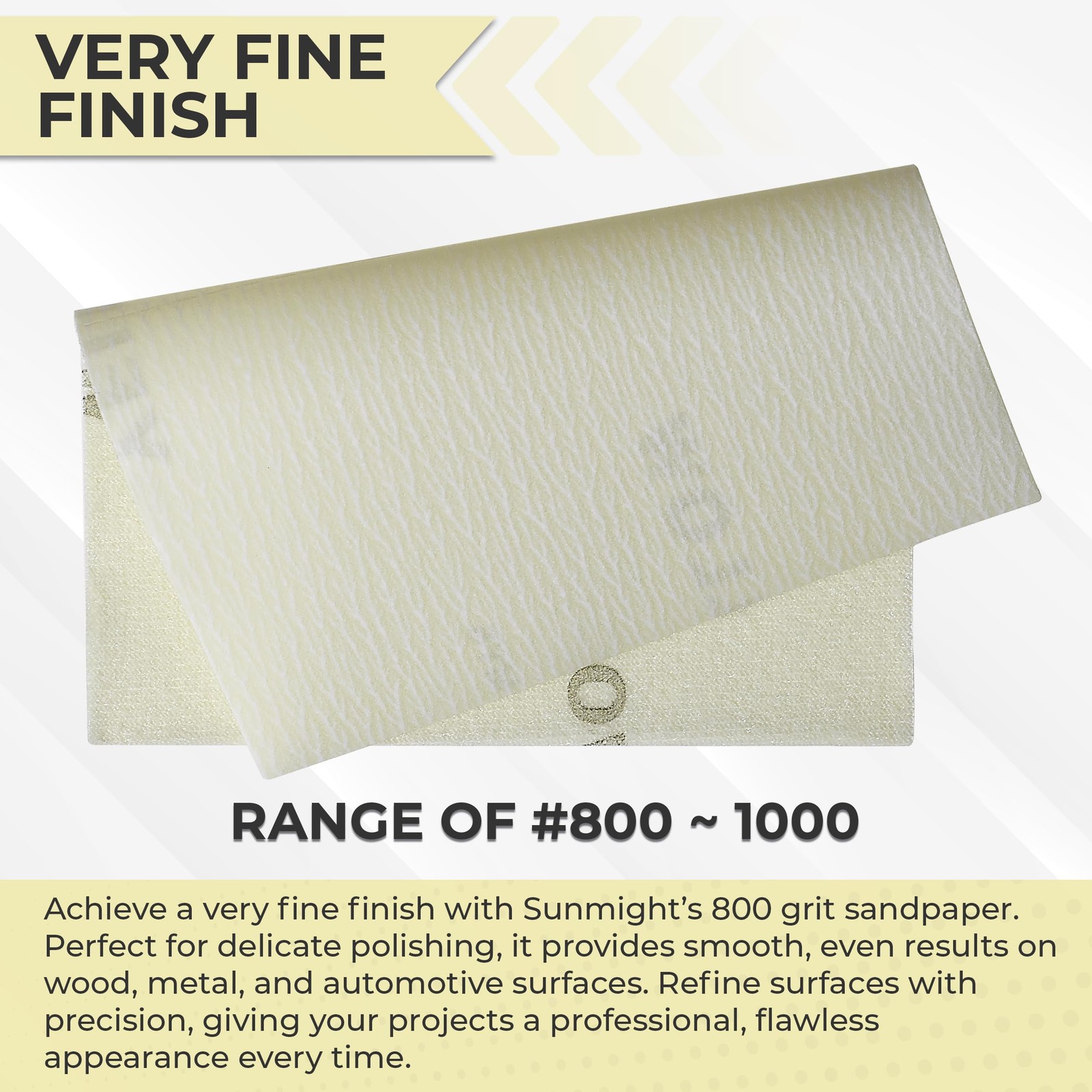 800G Grip 25 Flexible Sanding Sheets – Premium Aluminum Oxide – Flexible Sand…