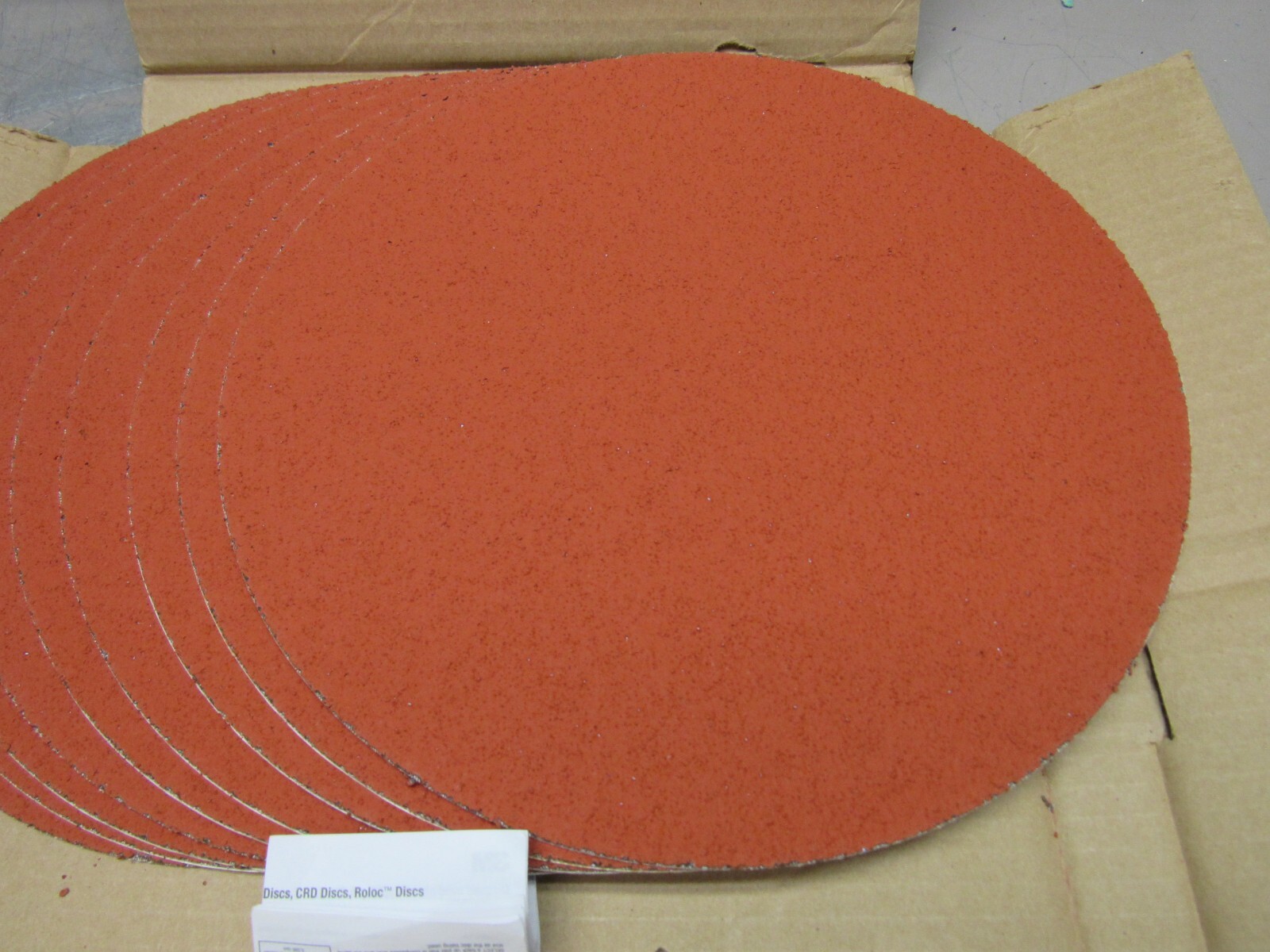 PACK OF 10-QTY 3M PSA CLOTH DISC 777F 36-GRIT 12″ CERAMIC PN#88869 NEW IN BOX !!