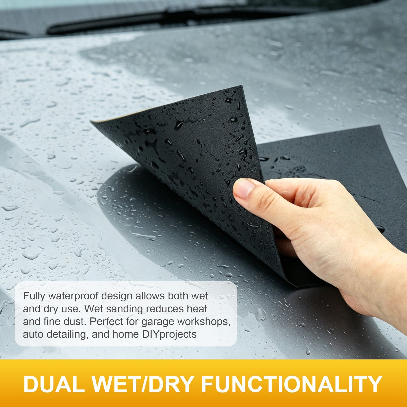 Waterproof Sandpaper 9×11″ 100-2000 Grit Wet Dry Sanding Paper Sheets Car Wood