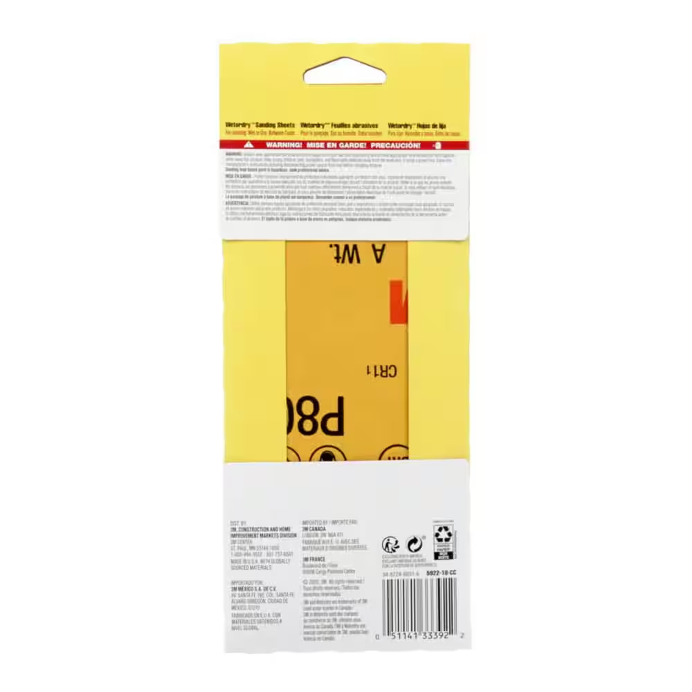 Imperial Wetordry 3.7 In. X 9 In. Ultra Fine 800-Grit Sheet Sandpaper (10-Sheets