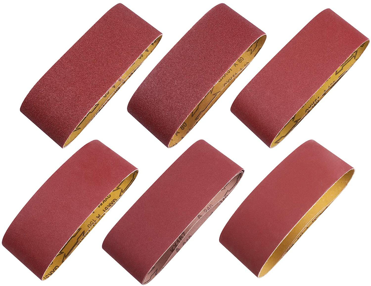 12PCS 4×24″ Sanding Belts 60 80 120 150 240 400 Grit Belt Sander Paper Sandpaper