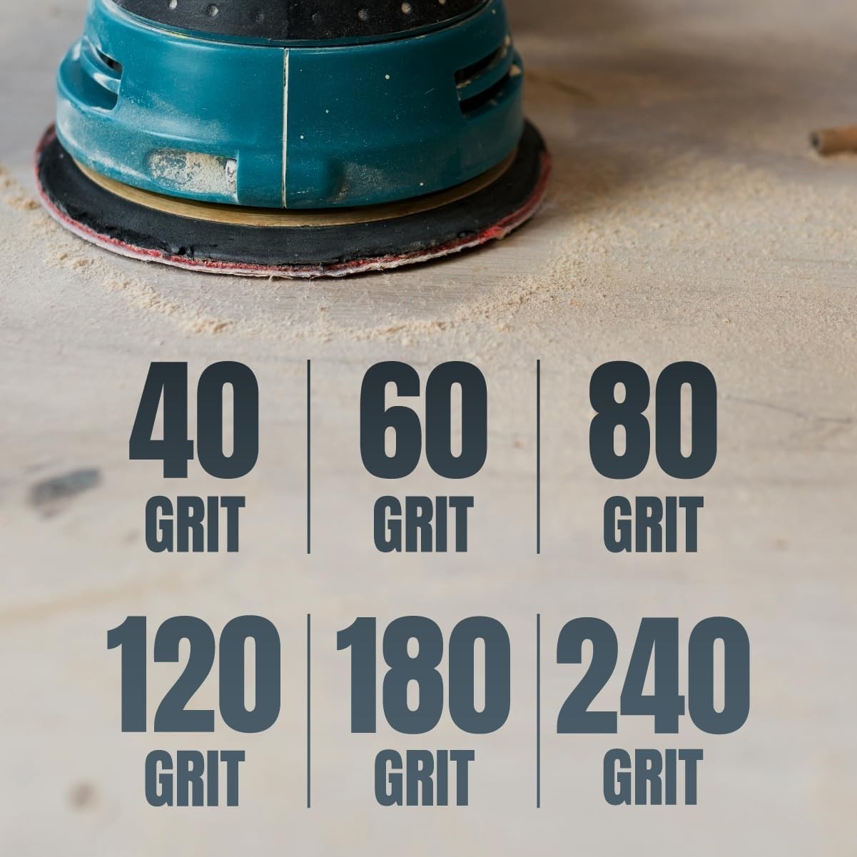 30 PCS 8 Inch PSA Sanding Disc – 5 Each of 60, 80, 100, 120, 180, 240 Grits -…