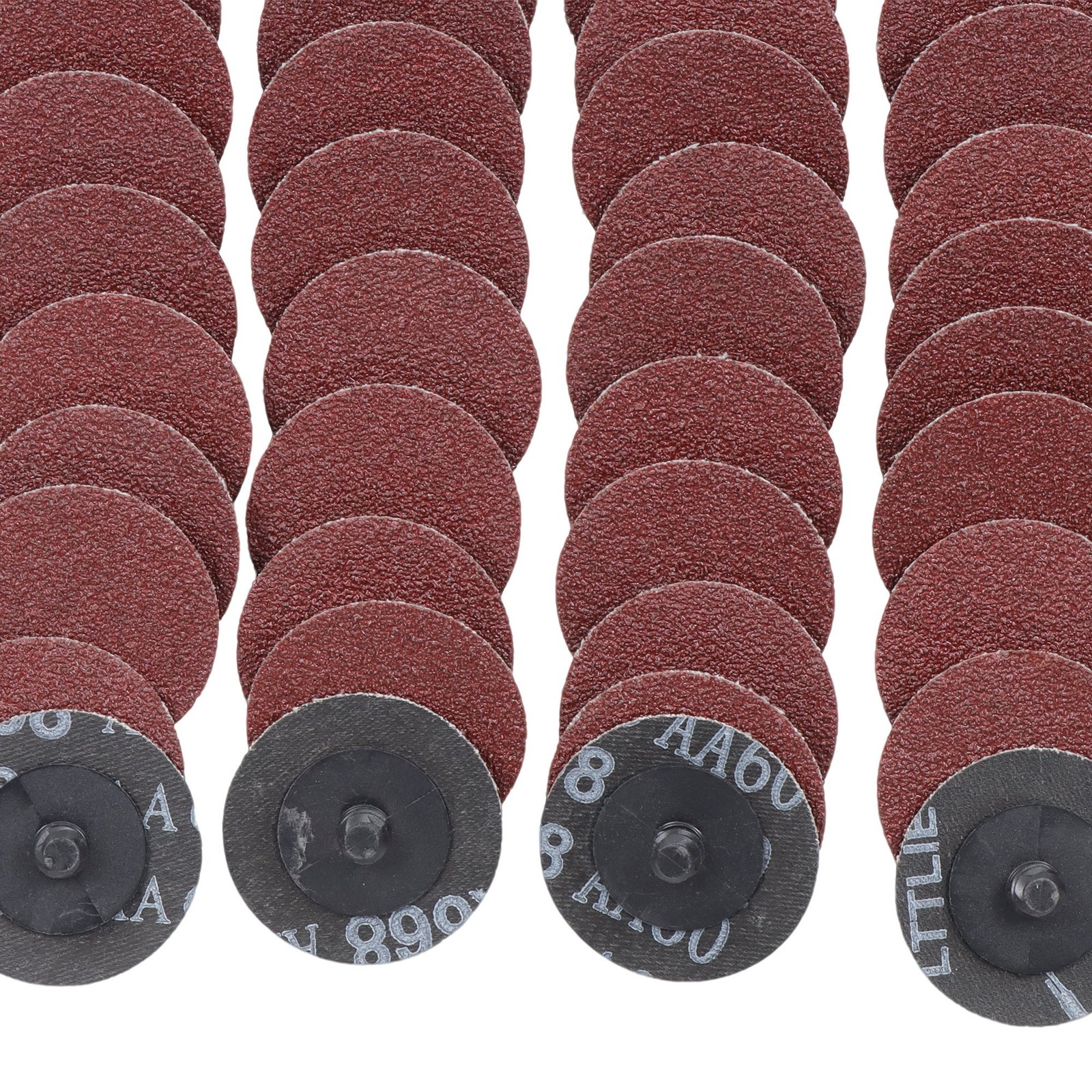 150 Pieces 2 Inch 60 Grit Medium Red Torque Sanding Discs for Die Grinder