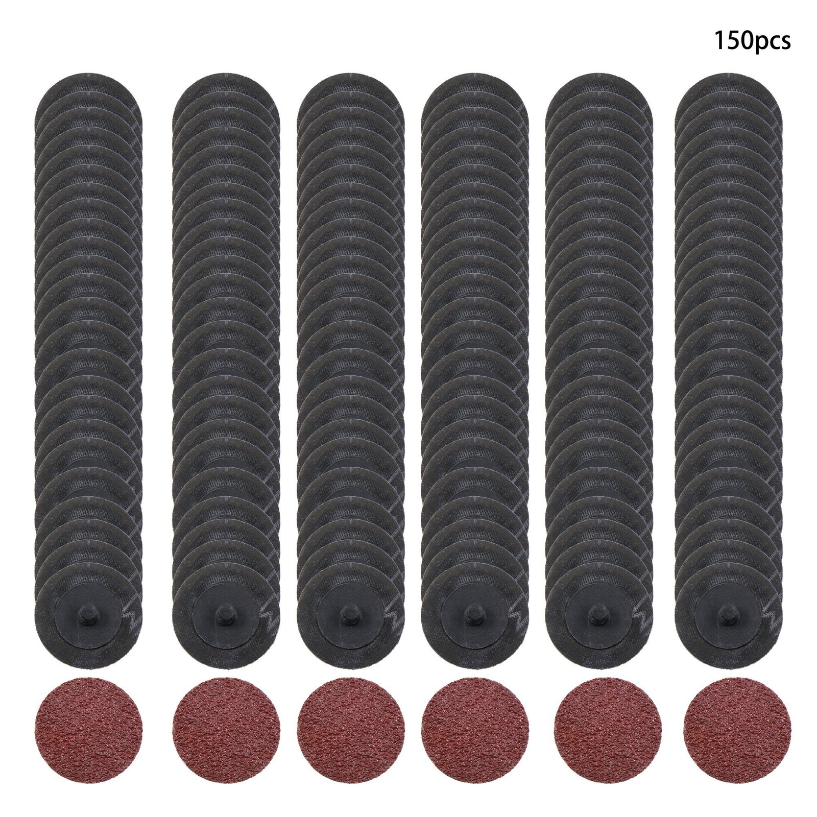150 Pieces 2 Inch 36 Grit Medium Red Torque Sanding Discs for Die Grinder