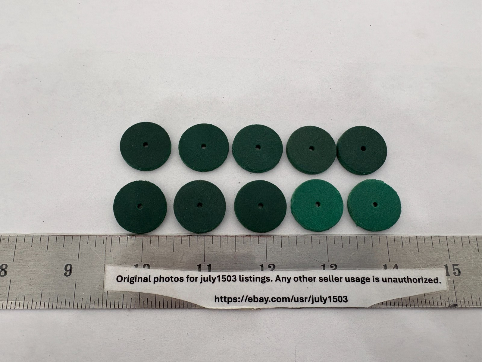 (10) NEW Rubber Emery Wheels for Dremel Grinding 7/8″ Abrasive Rotary Tool (EM)